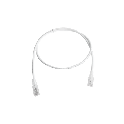 [MC5-05-02B] Patch Cord MC5 Modular Cat5e UTP, CM/LS0H, 1.52 Metros (5 Pies), Color Blanco, Versión Bulk (Sin Empaque Individual)