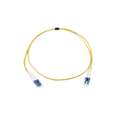 [FJ2-LCULCUL-01] Jumper de Fibra Óptica Monomodo (OS2), XGLO, Riser, LC/UPC-LC/UPC Duplex, OFNR, Color Amarillo, 1 Metro (3.28 Pies)