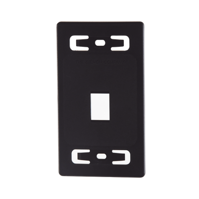 [MX-FP-S-01-01] Placa de Pared Modular MAX, de 1 Salida, Color Negro
