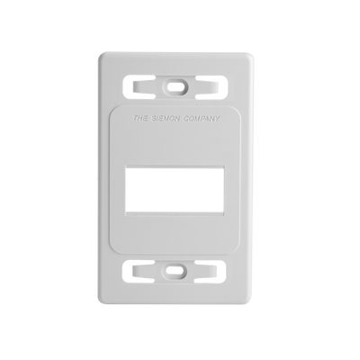 [MX-FP-S-03-02B] Placa de Pared Modular MAX, de 3 Salidas, Color Blanco, Versión Bulk (Sin Empaque Individual)