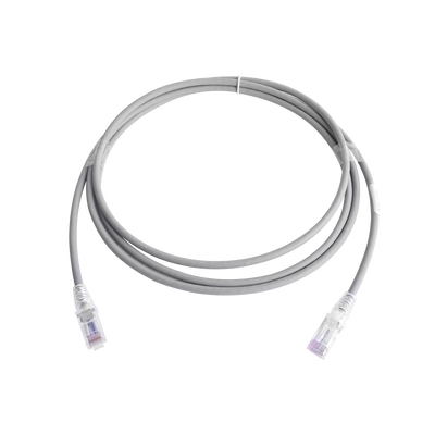 [MC6-07-04B] Patch Cord MC6 Modular Cat6 UTP, CM/LS0H, 2.13 Metros (7 Pies), Color Gris, Versión Bulk (Sin Empaque Individual)