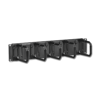[WM-145-5] Organizador de cable, para montaje aéreo, con 5 soportes, 2UR