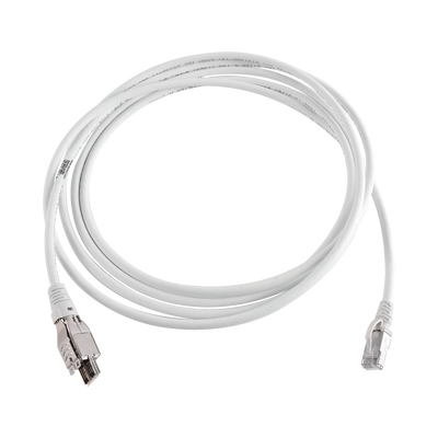 [T4A-S10M-B02L] Patch Cord TERA Cat6A 1/10G Ethernet, de 4 Pares y Conector Modular, LS0H, Color Marfil, 10 Metros (32.81 Pies)
