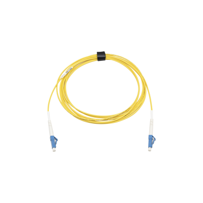 [FJ1-LCULCUL-03] Jumper de Fibra Óptica Monomodo (OS2), XGLO, Riser, LC/UPC-LC/UPC Simplex, ONFR, Color Amarillo, 3 Metros (9.84 Pies)