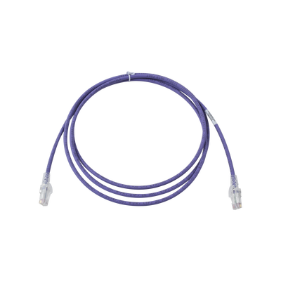 [MC6-07-08B] Patch Cord MC6 Modular Cat6 UTP, CM/LS0H, 2.13 Metros (7 Pies), Color Violeta, Versión Bulk (Sin Empaque Individual)