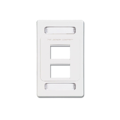 [MX-F-PS-04-02] Placa de Pared Modular MAX, de 4 Salidas, Color Blanco
