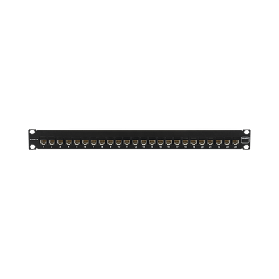 [UP6-F1-24L-RS] Patch Panel UltraMAX. UTP, Precargado con Jacks Cat6, 24 Puertos, Plano, 1U