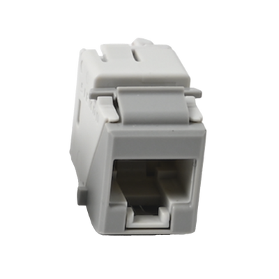 [U5-K04NS] Jack Ultramax Cat5e, UTP, Tipo Keystone, Color Gris, Punch Down