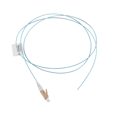 [FP1B-LC5V-01AQ] Pigtail de Fibra Óptica LC Simplex, Multimodo OM4 XGLO 50/125, OFNR, Color Aqua, 1 Metro (3.28 Pies)