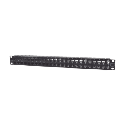 [Z6-PNL-U48K] Patch Panel UTP Z-MAX de 48 Puertos, Precargado con Jacks Categoría 6, Plano, 1UR