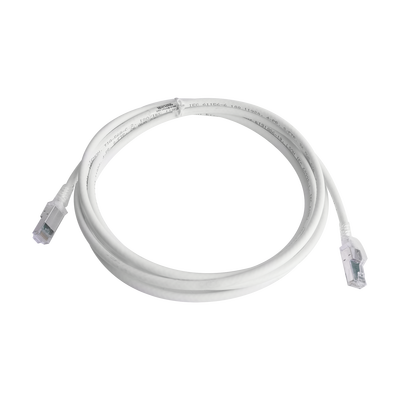 [ZM6A-S10-02B] Patch Cord Z-MAX Cat6A S/FTP, CM/LS0H, 3.05 Metros (10 Pies), Color Blanco, Versión Bulk (Sin Empaque Individual)
