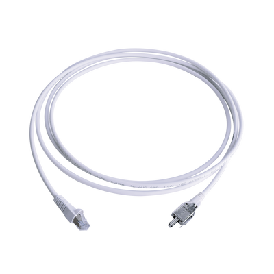[T2E2-03M-B02L] Patch Cord TERA Cat5e 10/100BASE-T, de 2 Pares y Conector Modular, LS0H, Color Blanco, 3 Metros (9.84 Pies)