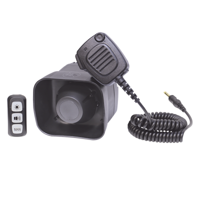 [SP32] Sirena/Bocina Compacta Para Motocicleta de 30 Watts, Incluye Controlador y Microfono