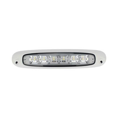 [SPW13-W] LUZ DE ESCENA SPW13, BASE BLANCA, 12–24VCD, LED BLANCO Y LENTE TRANSPARENTE