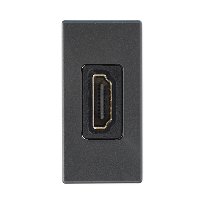[SM-HDMI-G] Módulo HDMI Hembra - Hembra Color Grafito / (K129B/14)
