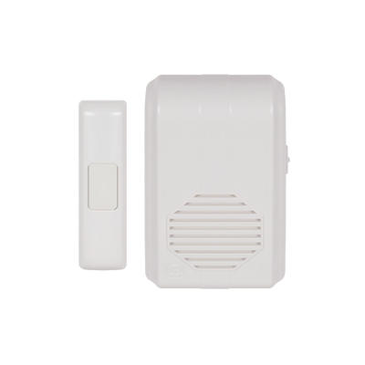 [STI-3350] Timbre Inalámbrico Para Puerta Con 10 Tonos, Hasta 150m Linea de Vista, Con Receptor Inalámbrico Incluido, 110Vca 