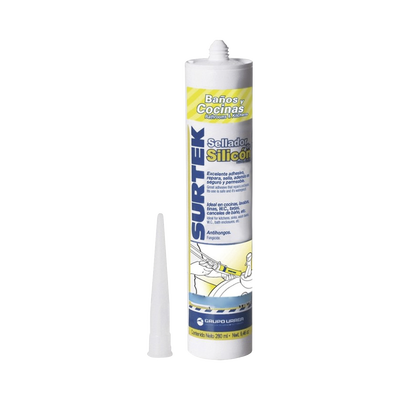 [SYS-113-452] Silicón Para Baños y Cocinas /Color Blanco / Contenido 280 ml.