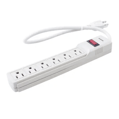 [SYS-136220] Multicontacto con Supresor de Picos 270 Joules, Voltaje de Entrada: 127 Vca NEMA 5-15P, Con 6 Salidas NEMA 5-15R. 