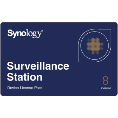 [CLP8-E] Licencias de Dispositivos de Vigilancia Synology | Paquete de 8 Licencias | Compatibilidad con Cámaras IP, Módulos de E/S, Altavoces IP | Gestión Centralizada CMS | Licencias Predeterminadas Incluidas.
