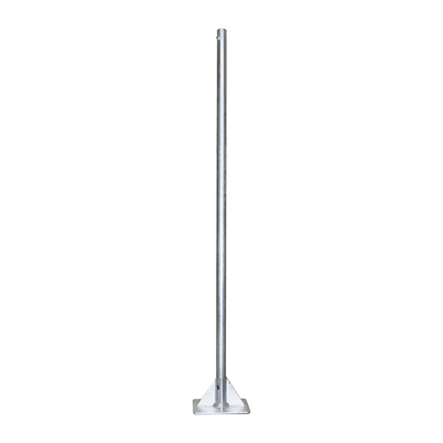 [SM-AUTO-2] Mástil de 2 metros de 2" Diámetro, con Opresor, Base Soldada . Galvanizado por Inmersión en Caliente.