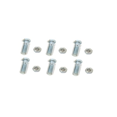 [TORN-TZ60G] Paquete de 6 tornillos y tuercas de acero inoxidable 1/2 x 3 1/2”.