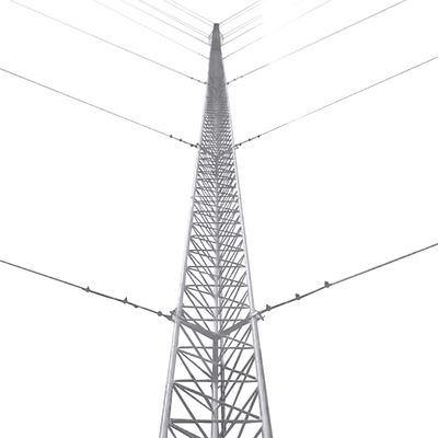 [KTZ-35G-006] Kit de Torre Arriostrada de Piso de 6 m Altura con Tramo STZ35G Galvanizada por Inmersión en Caliente (No incluye retenida).