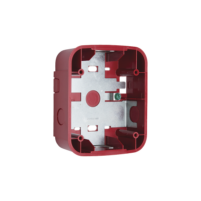 [SBB-RL] Caja de Montaje en Pared, para Sirena, Color Rojo, Nuevo Diseño Moderno y Elegante