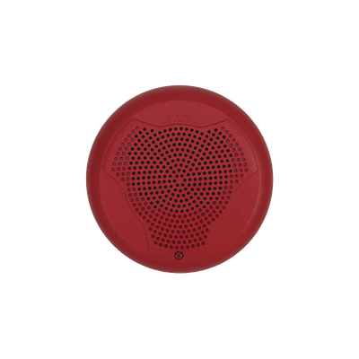 [SPC-RL] Bocina para Montaje en Techo, Color Rojo, Nuevo Diseño Moderno y Elegante y Menor Consumo de Corriente