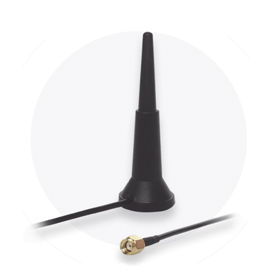[PR1KRD30] Antena WiFi Doble Banda SMA, 3 dBi, Magnetica, cable 1.5M