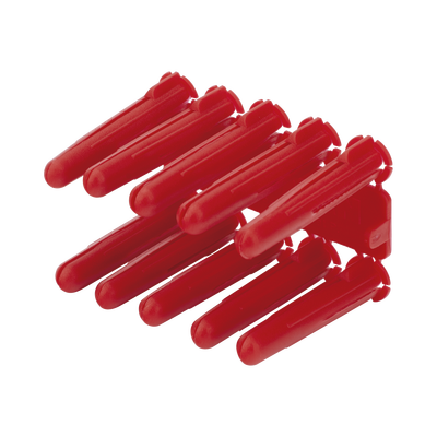 [TP-2X] Taquete de 1/4  plástico paquete de 100 piezas para fijar objetos con tornillo en muros y techos de concreto o superficies sólidas, compatible con tornillo TH10X de 10 x 1 1/2"  (1103-03100) 