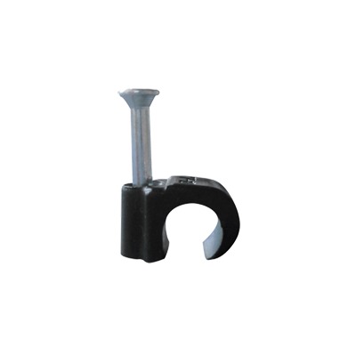[TC-710-RC] Grapa reforzada para cable redondo de 7mm color negro (100pzs) (3103-00300)