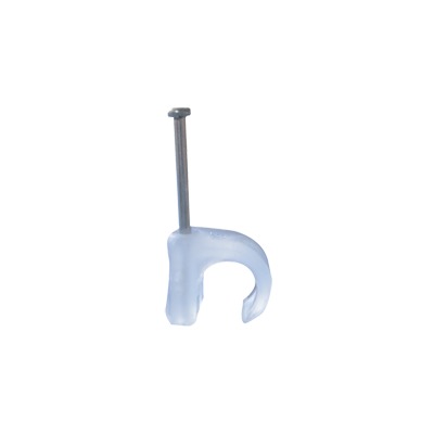 [TC-57] Grapa para cable redondo de 5mm color transparente (100pzs) (3102-00100)