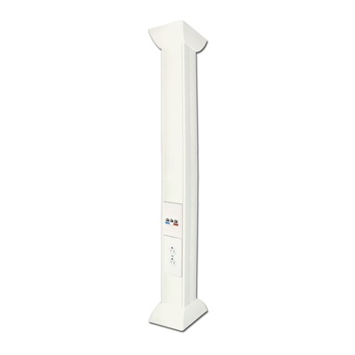 [TH-P-3M] Pole Blanco de 3 Metros (9.84 Pies) para Instalaciones Eléctricas, Voz y Datos, No Incluye Accesorios, Se Venden por Separado los Modelos TEK100DUPLEX (Accesorios de Fijación y Contacto Duplex) y TEK100UNI (Soporte y Tapa Universal) (13000-01000)