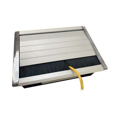 [CE-UNI-2M] Caja Universal Vacía de 2 Módulos para Instalación en Escritorio (Voz, Datos, Video, Contactos Eléctricos), (No Incluye Accesorios)