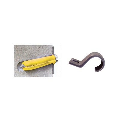 [TK-710] Kit de 20 grapas, 20 taquetes y 20 tornillos para sujetar conductores redondos o tubo en muro (2102-07240) 