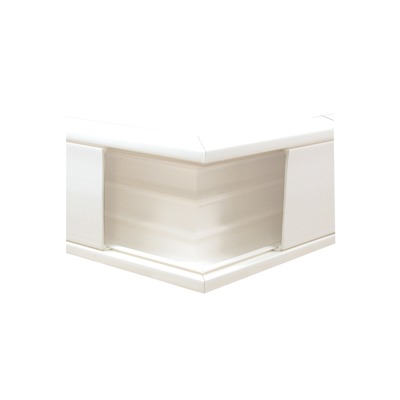 [TEK-100-EE] Esquinero exterior color blanco de PVC auto extinguible, para canaleta TEK100 (5576-10100) 