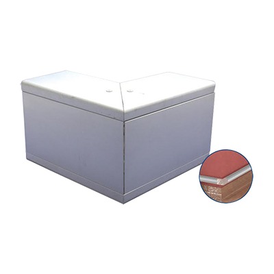 [INKA-140-EE] Esquinero exterior de Aluminio,  para canaleta INKA140 (8510-80001)