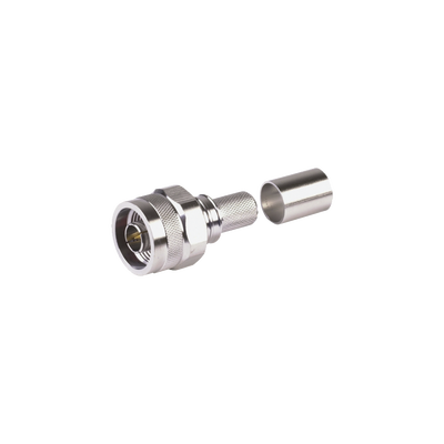 [EZ-400-NM-HX] Conector N Macho Plegable Hex. con Pin Cautivo para cables Tipo RG8