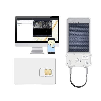 [SOLARGUARDX100KIT] kIT Cerradura Inteligente GPS con Energía Solar / SolarGuardX 100 / Seguimiento de Activos LTE Cat-M1 / Desbloqueo por RFID BLE OTA / Impermeable IP67 / Detección de Movimiento / Batería 14400mAh / + EPCOMGPSANUAL + SIM500MB2Y 