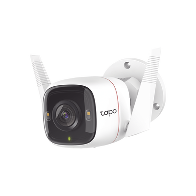 [TAPO-C320WS] Cámara IP 4 Megapixel (2K) / Lente 3.18 mm / Wi-Fi / 30 mts IR / Exterior IP66 / Audio Bidireccional / Micro SD  hasta 256 GB / Compatible con Google y Alexa