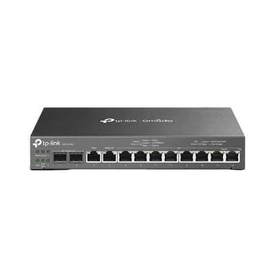 [ER7212PC] Router Omada VPN / SDN Multi-WAN 1G / Switch con PoE y Controlador  / 2 puerto WAN/LAN SFP 1G / 1 Puerto RJ45 WAN / 1 Puerto WAN/LAN RJ45 / 8 Puertos PoE+ LAN RJ45 /  24,980 Sesiones Concurrentes 