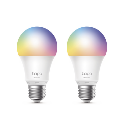 [TAPOL530E2PACK] Kit 2 Focos WIFI Multicolor, Intensidad y Color Regulables, Comandos de Voz Mediante Amazon Alexa/Google Assisten