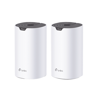 [DECOS7-2PACK] Kit 2 Routers Inalámbricos MESH Interior para Hogar / Doble Banda Wi-Fi 5 AC1900 Mbps / 3 Puerto Gigabit WAN/LAN / 3 Antenas Internas / Administración Mediante la App Deco (iOS, Android) 