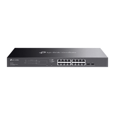 [SG2218P] Switch Omada SDN Administrable / 16 puertos Gigabit y 2 puertos SFP / Funciones sFlow, QinQ y QoS / Administración centralizada OMADA