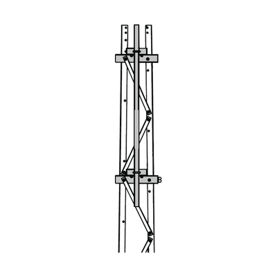 [TRY-ST-FMU37] Mástil 2-3/8" x 1.8 m para Montaje en Cara de Torre Super Titan Secciones 3 a 7.