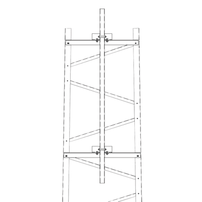 [TRY-TFM3] Brazo para Sección #3 Torre Titan con Herrajes y Mástil de 6' (1.8m).