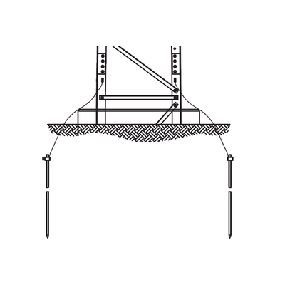 [TRY-ST-GROUND3] Sistema de Aterrizaje en 3 Piernas para Torre SUPER TITAN. Para Sec. 13 a 21.