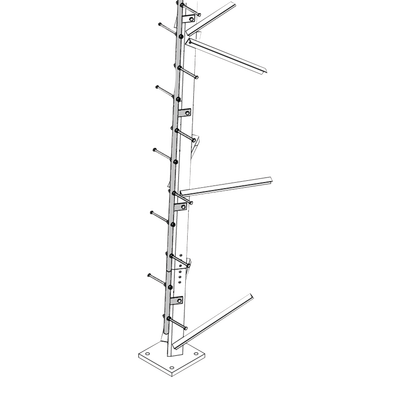 [TRY-ST-STEPW] Escalera de 3 m Tipo Perno con Sección Soldada para Torres SUPER TITAN Secciones 13 a 21.