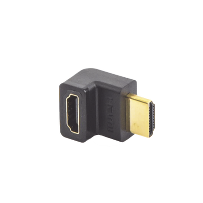 [20110] Adaptador HDMI de 90 Grados Macho a Hembra / Hacia Arriba / HDMI 2.0 4K@60Hz / Proporciona Flexibilidad Sin Doblar los Cables HDMI