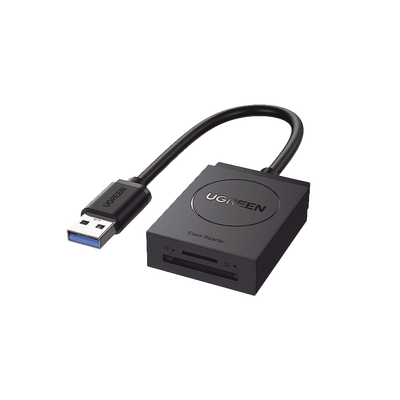 [20250] Lector de tarjetas USB-A 3.0 a MicroSD (TF) / SD | 5Gbps | Soporta hasta 2TB | Soporta Windows/Mac OS/Linux/Android | Lectura de Tarjetas Simultánea | No Requiere Controlador | Cable de 15cm.